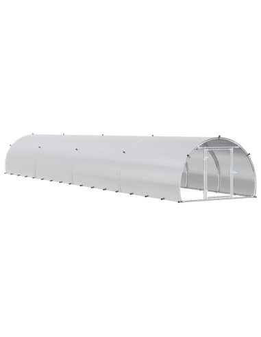 Pollaio Argento 800 x 150 x 100 cm Acciaio zincato