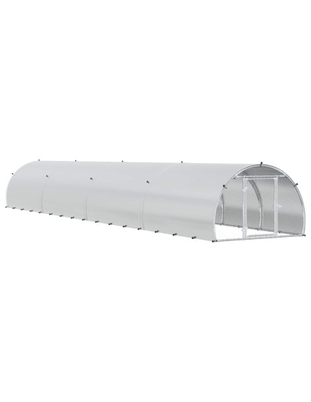 Pollaio Argento 800 x 150 x 100 cm Acciaio zincato