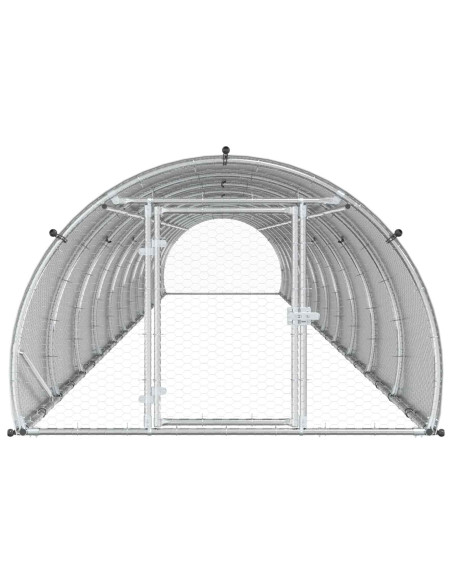 Pollaio Argento 1200 x 150 x 100 cm Acciaio zincato