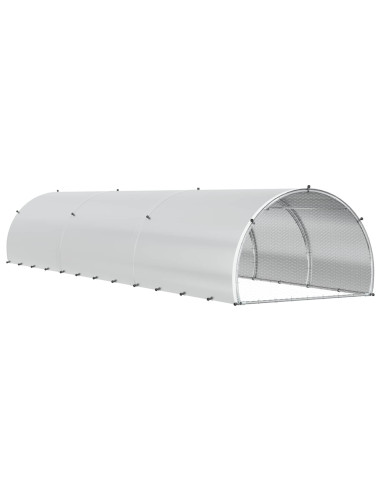 Pollaio Argento 600 x 150 x 100 cm Acciaio zincato