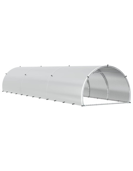 Pollaio Argento 600 x 150 x 100 cm Acciaio zincato