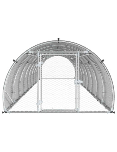 Pollaio Argento 1000 x 150 x 100 cm Acciaio zincato