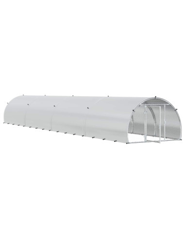 Pollaio Argento 800 x 150 x 100 cm Acciaio zincato