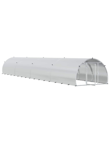 Pollaio Argento 800 x 150 x 100 cm Acciaio zincato