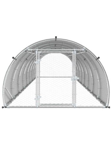 Pollaio Argento 800 x 150 x 100 cm Acciaio zincato
