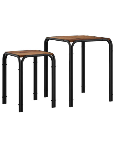 Tavolo laterale Legno antico 41 x 40 x 50 cm