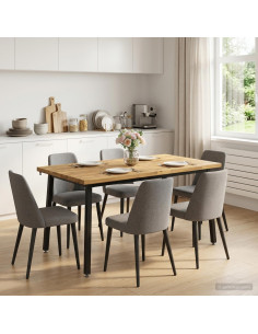 140 x 70 x 75 cm Legno di Acacia Massello Bianco e Nero