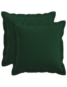 Cuscino con cuscino HOUTEN 2 pz Verde Scuro Lino