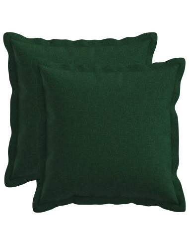 Cuscino con cuscino HOUTEN 2 pz Verde Scuro Lino
