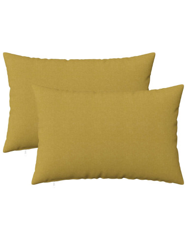 Cuscino con cuscino HEERLEN 2 pz Verde chiaro Tessuto