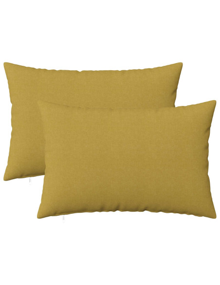 Cuscino con cuscino HEERLEN 2 pz Verde chiaro Tessuto