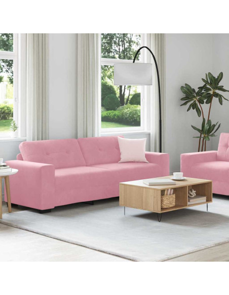 Divano 2 pcs Rosa 221 x 80 x 80 cm Velluto