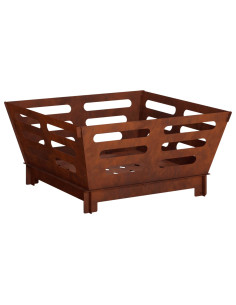 Focolare Ruggine 60 x 60 x 30 cm Acciaio Corten