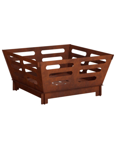 Focolare Ruggine 40 x 40 x 20 cm Acciaio Corten