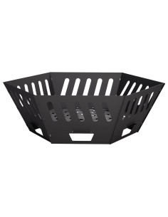 Focolare Nero 80 x 80 x 28 cm Acciaio