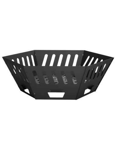 Focolare Nero 80 x 80 x 28 cm Acciaio