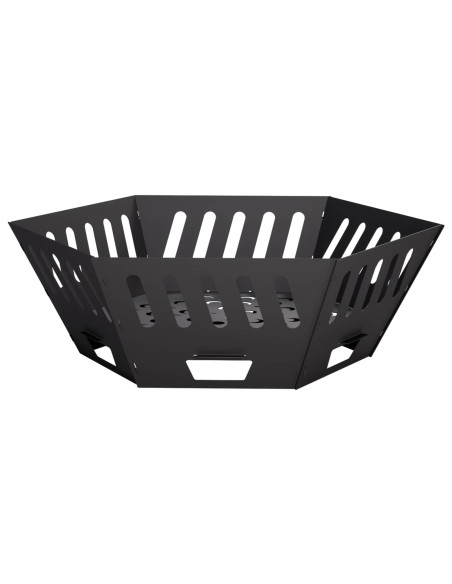 Focolare Nero 80 x 80 x 28 cm Acciaio