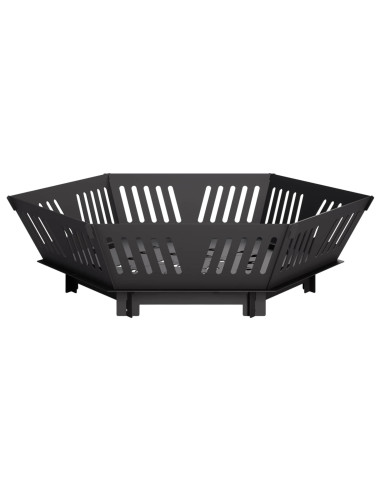 Focolare Nero 60 x 60 x 18 cm Acciaio