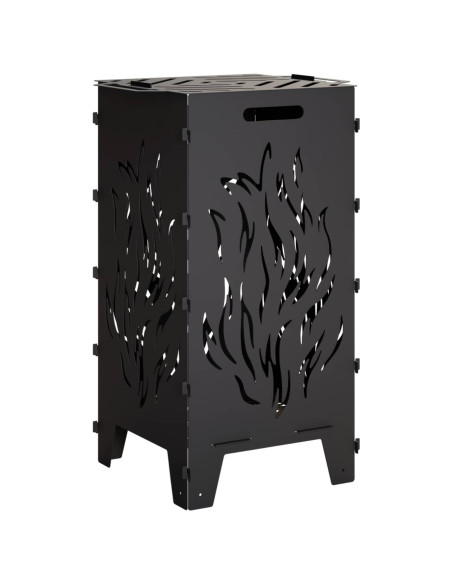 Focolare Nero 47 x 38 x 75 cm Acciaio