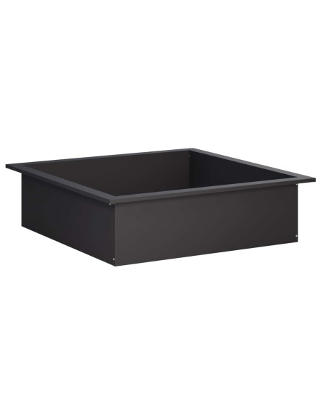 Anello per Focolare Nero 90 x 90 x 25 cm Acciaio