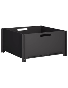 Focolare Nero 60 x 60 x 30 cm Acciaio