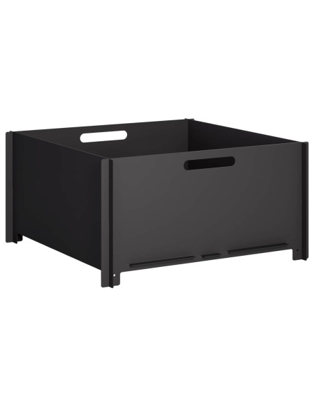 Focolare Nero 60 x 60 x 30 cm Acciaio