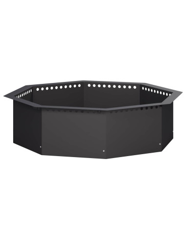 Anello per Focolare Nero 90 x 90 x 25 cm Acciaio