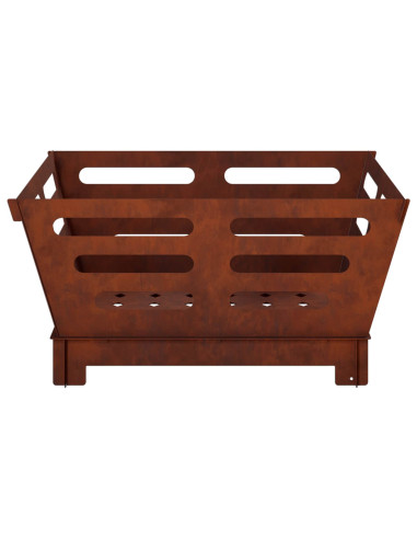 Focolare Ruggine 60 x 60 x 30 cm Acciaio Corten