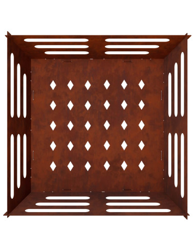 Focolare Ruggine 40 x 40 x 20 cm Acciaio Corten