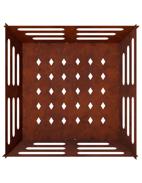 Focolare Ruggine 40 x 40 x 20 cm Acciaio Corten