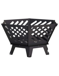 Focolare Nero 60 x 53 x 30 cm Acciaio