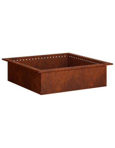 Anello per Focolare Ruggine 100 x 100 x 25 cm Acciaio Corten
