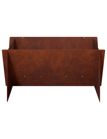 Focolare Ruggine 40 x 40 x 20 cm Acciaio Corten