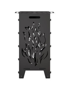 Focolare Nero 47 x 38 x 75 cm Acciaio 2