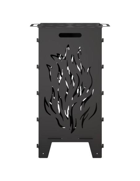 Focolare Nero 47 x 38 x 75 cm Acciaio