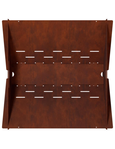 Focolare Ruggine 40 x 40 x 20 cm Acciaio Corten