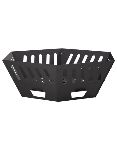 Focolare Nero 80 x 80 x 28 cm Acciaio