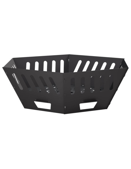 Focolare Nero 80 x 80 x 28 cm Acciaio