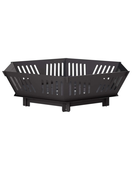 Focolare Nero 60 x 60 x 18 cm Acciaio