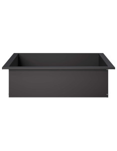 Anello per Focolare Nero 90 x 90 x 25 cm Acciaio 2