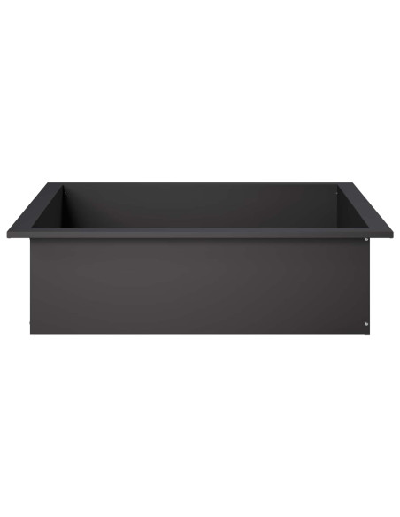 Anello per Focolare Nero 90 x 90 x 25 cm Acciaio