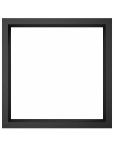 Anello per Focolare Nero 90 x 90 x 25 cm Acciaio