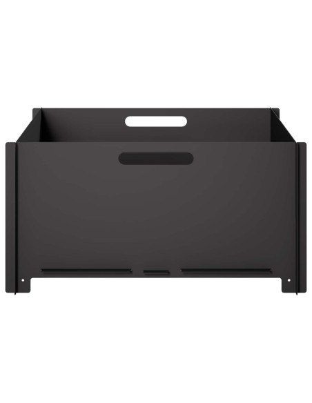 Focolare Nero 60 x 60 x 30 cm Acciaio