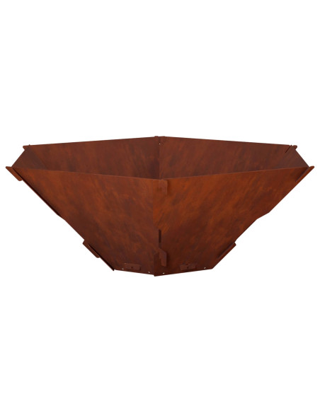 Focolare Ruggine 58,5 x 51,5 x 19,5 cm Acciaio Corten