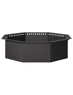Anello per Focolare Nero 90 x 90 x 25 cm Acciaio 2