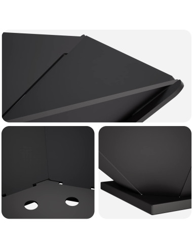 Focolare Nero 70,5 x 70,5 x 21,5 cm Acciaio