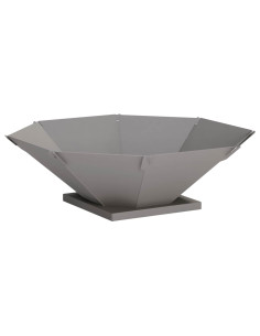 Focolare Ruggine 70,5 x 70,5 x 21,5 cm Acciaio Corten 2