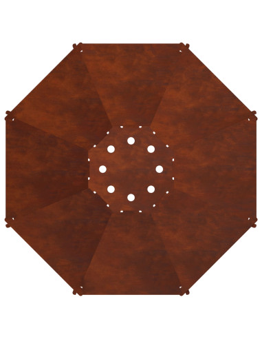 Focolare Ruggine 70,5 x 70,5 x 21,5 cm Acciaio Corten