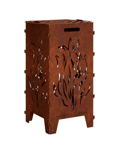 Focolare Ruggine 47 x 38 x 75 cm Acciaio Corten