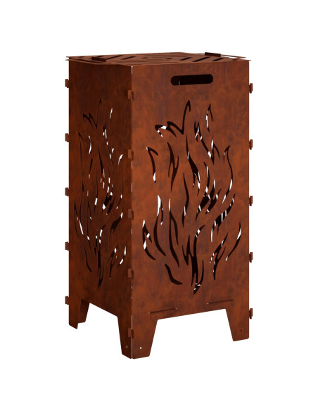 Focolare Ruggine 47 x 38 x 75 cm Acciaio Corten